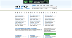 Desktop Screenshot of info-vary.cz